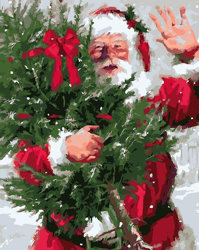 Santa Claus Is Coming to Town! - Van-Go Paint-By-Number Kit | Bowlift