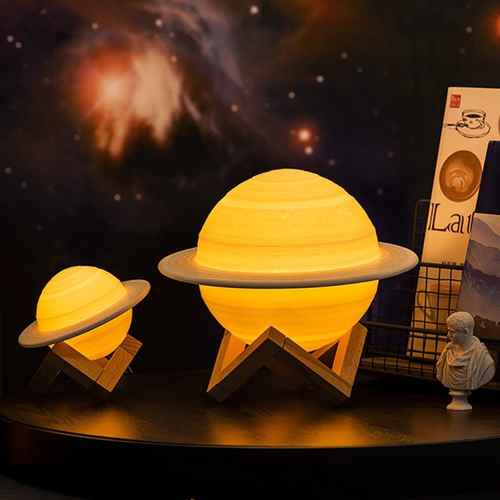 BowLift | Lamp - SaturnGlow - Planetary Design - Adjustable Lighting