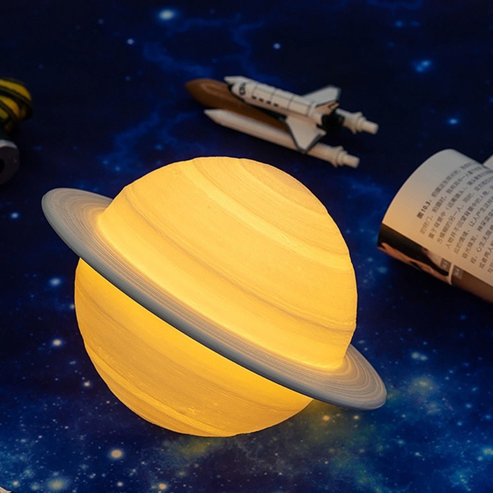 BowLift | Lamp - SaturnGlow - Planetary Design - Adjustable Lighting
