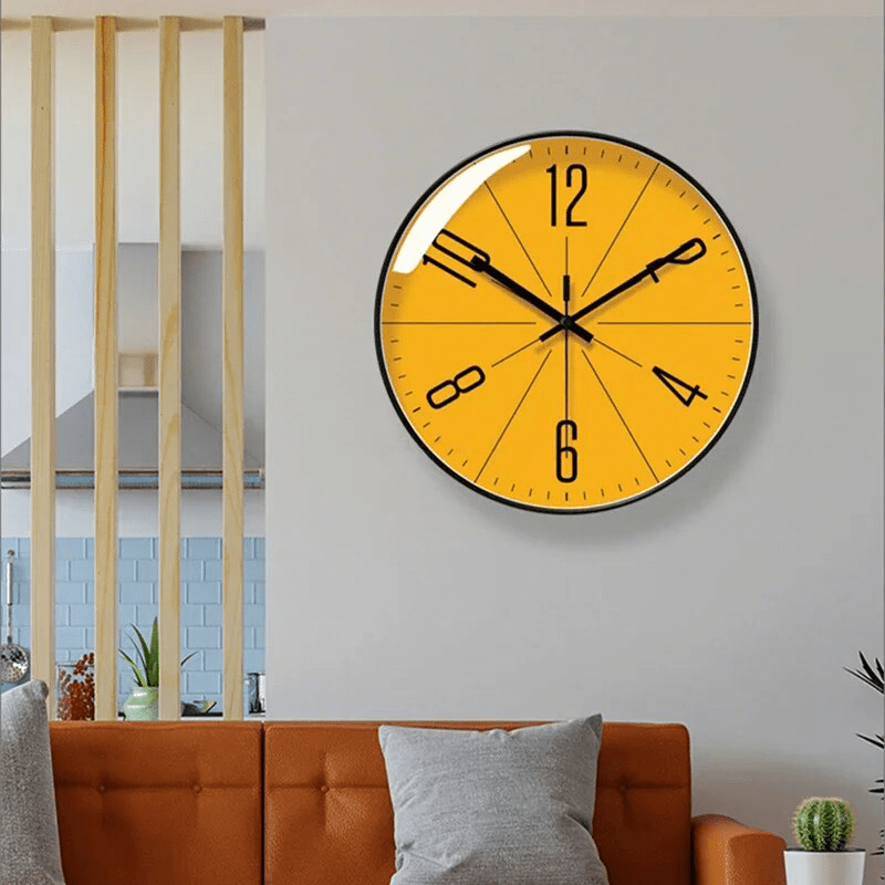 BowLift | HUSKLOK – Silent Nordic Wall Clock with Minimalist Design