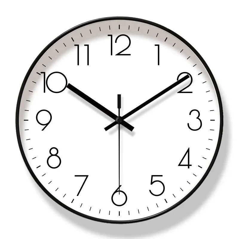 BowLift | HUSKLOK – Silent Nordic Wall Clock with Minimalist Design