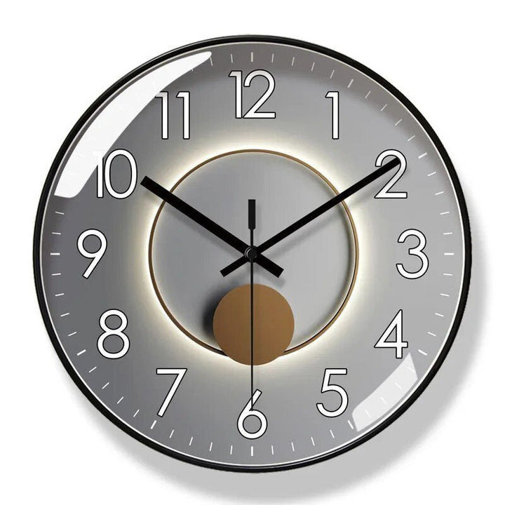 BowLift | HUSKLOK – Silent Nordic Wall Clock with Minimalist Design