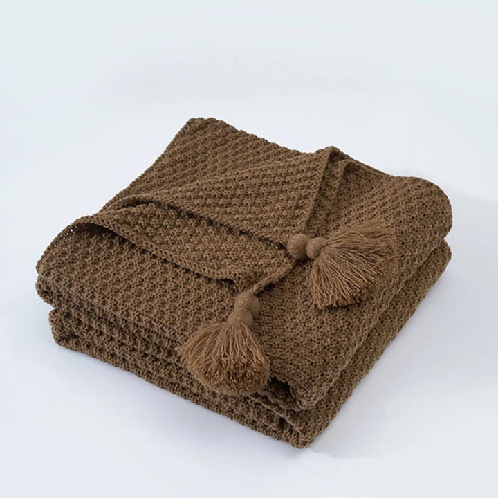 BowLift | Scandinavian Knitted Wool Blanket - Aurora