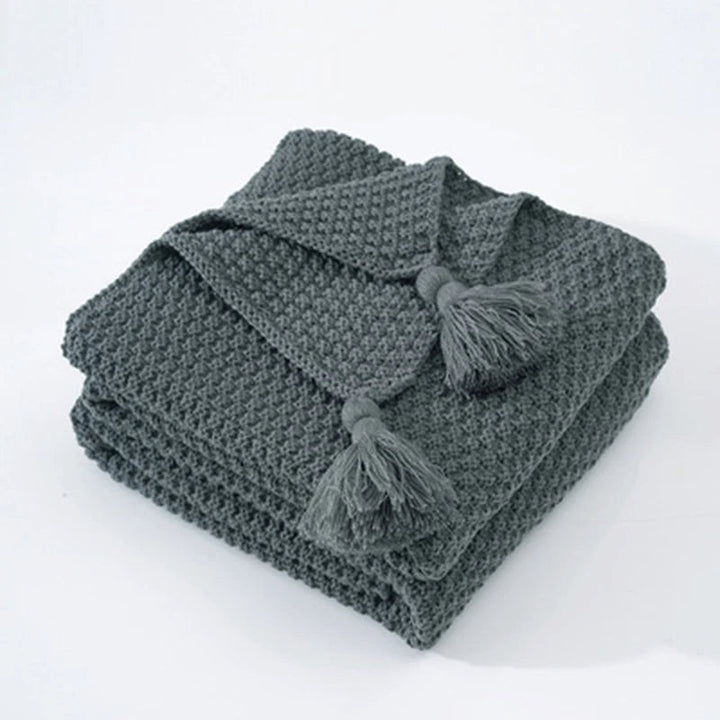 BowLift | Scandinavian Knitted Wool Blanket - Aurora