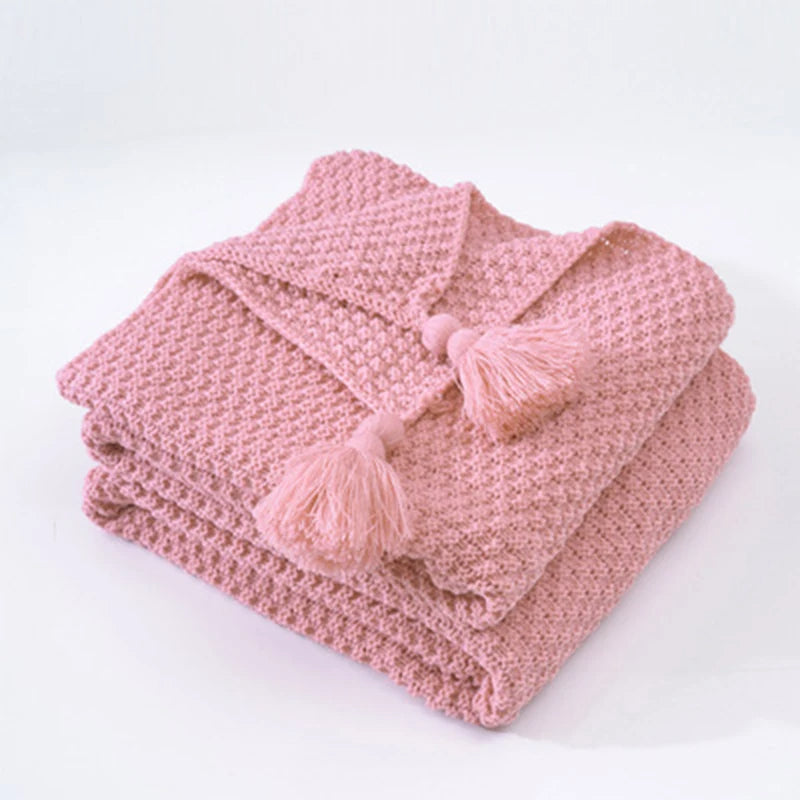 BowLift | Scandinavian Knitted Wool Blanket - Aurora