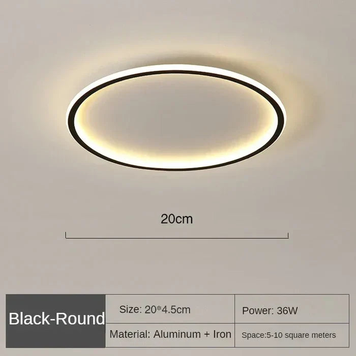 BowLift | Scandinavian Round Ceiling Lamp - AuroraSphere