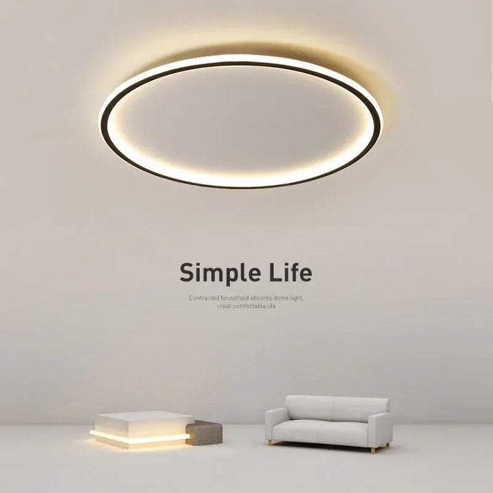 BowLift | Scandinavian Round Ceiling Lamp - NordicGlow