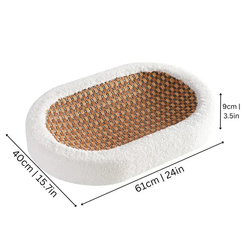 Scratching Bed for Cats - PurrLuxe Bowlift