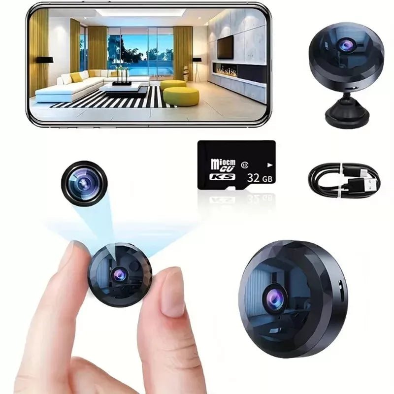 BowLift | OPTIGUARD – Magnetic Mini WiFi Camera 1080P HD with Night Vision & Motion Detection