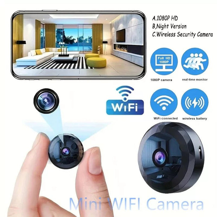 BowLift | OPTIGUARD – Magnetic Mini WiFi Camera 1080P HD with Night Vision & Motion Detection