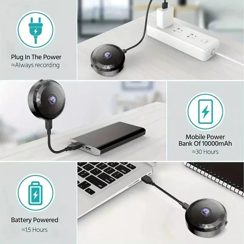BowLift | OPTIGUARD – Magnetic Mini WiFi Camera 1080P HD with Night Vision & Motion Detection