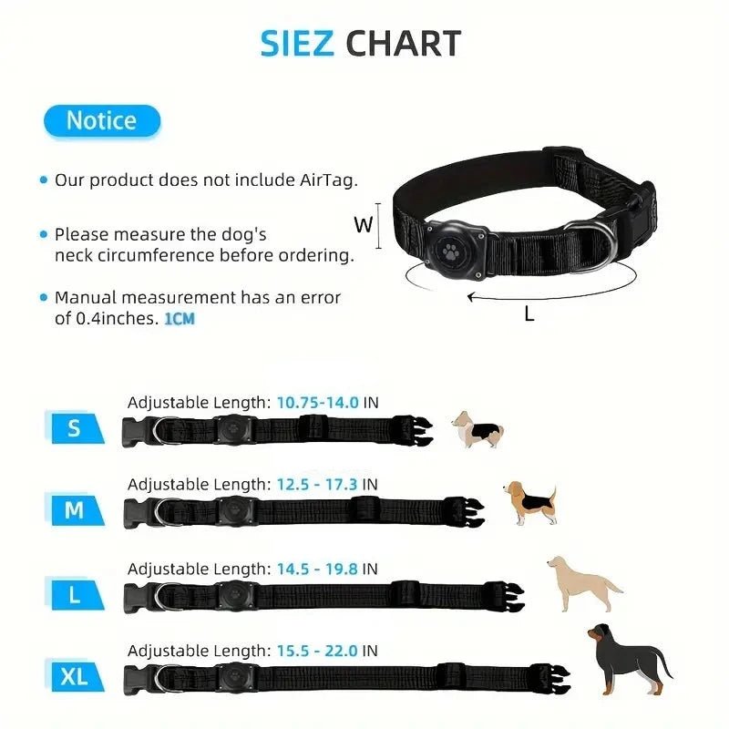 SecureTrack • AirTag Dog Collar - AirTag Dog Collar - BowLift