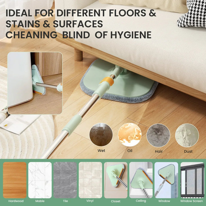BowLift | Self-Rotating Flat Mop with Bucket - SpinMop