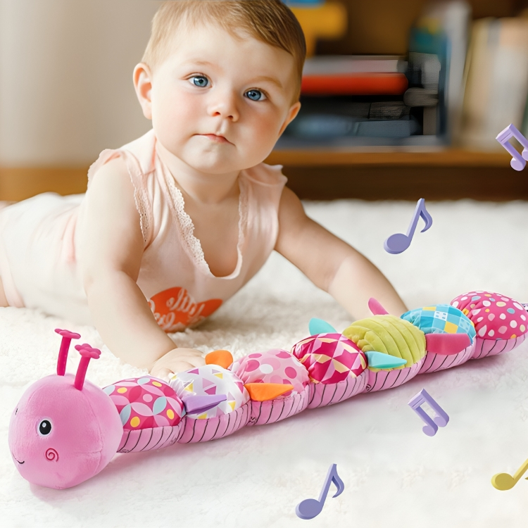 BowLift | Baby Sensory Plush Musical Caterpillar Toy