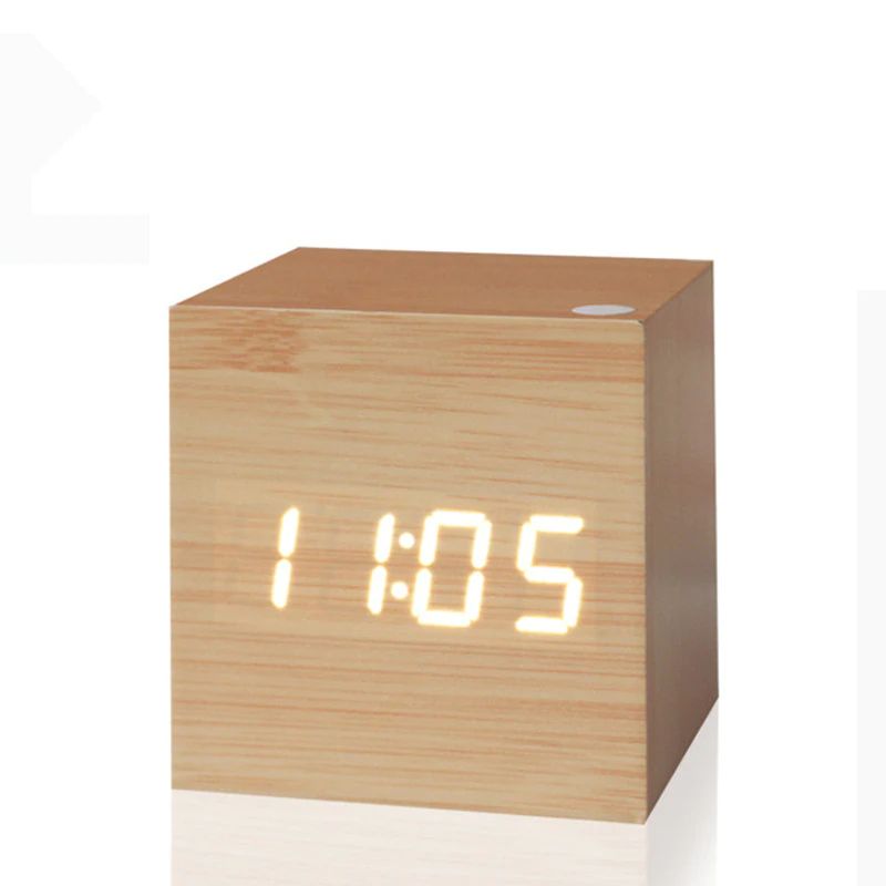 BowLift | Cube Digital Table Clock Modern Interior Decor