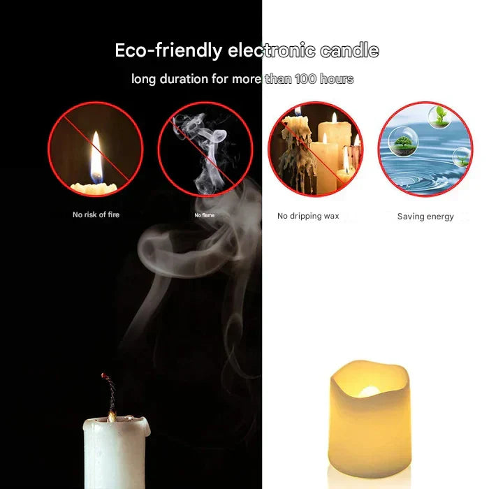 BowLift | Set of 24 LED Flameless Candles - GlowFlicker