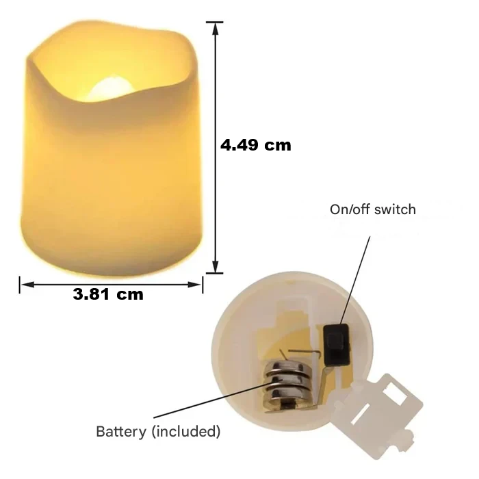 BowLift | Set of 24 LED Flameless Candles - GlowFlicker