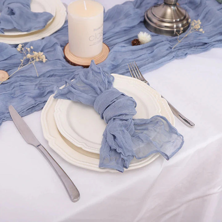 Set of 50 Gauze Cheesecloth Napkin Dinner Cloth Napkins Wrinkled Cloth | Bowlift