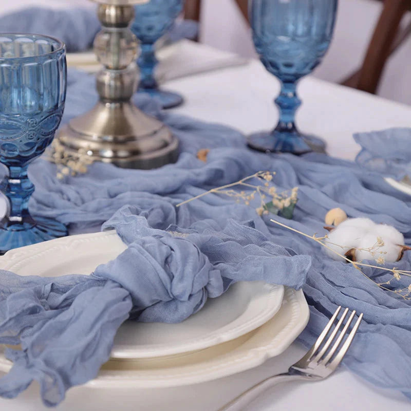 Set of 50 Gauze Cheesecloth Napkin Dinner Cloth Napkins Wrinkled Cloth | Bowlift