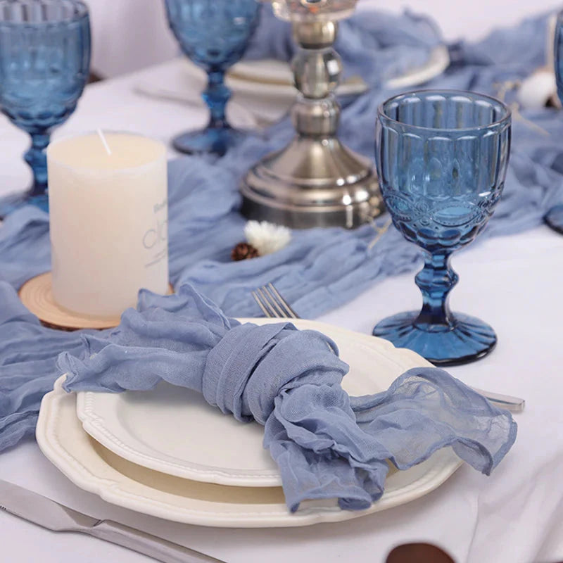Set of 50 Gauze Cheesecloth Napkin Dinner Cloth Napkins Wrinkled Cloth | Bowlift