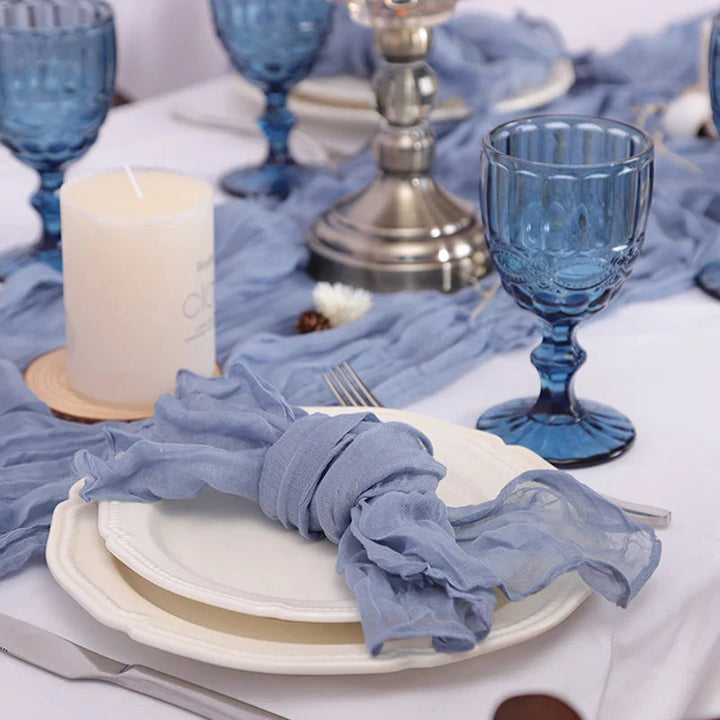Set of 50 Gauze Cheesecloth Napkin Dinner Cloth Napkins Wrinkled Cloth | Bowlift