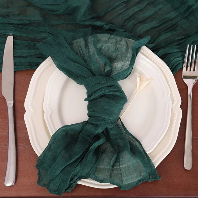 Set of 50 Gauze Cheesecloth Napkin Dinner Cloth Napkins Wrinkled Cloth | Bowlift