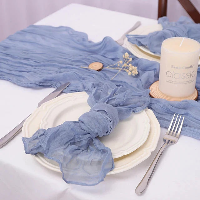 Set of 50 Gauze Cheesecloth Napkin Dinner Cloth Napkins Wrinkled Cloth | Bowlift