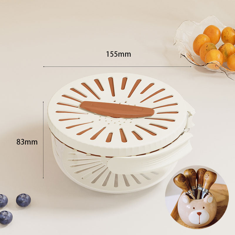 BowLift | Foldable Quick-Drain Basket with Rotating Lid