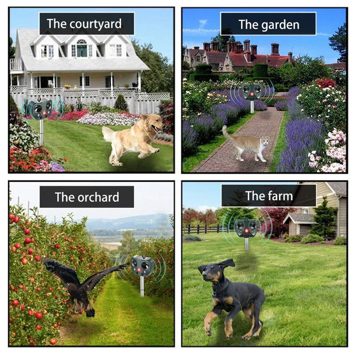 BowLift | Effective Pest Repeller – Solar Ultrasonic Animal Deterrent for Garden