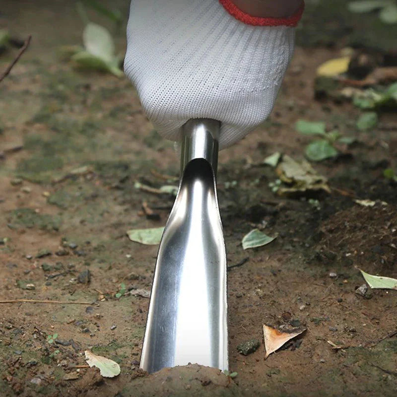 BowLift | Stainless Steel Weeding Tool and Trowel – Garden Tools with Wooden Handles
