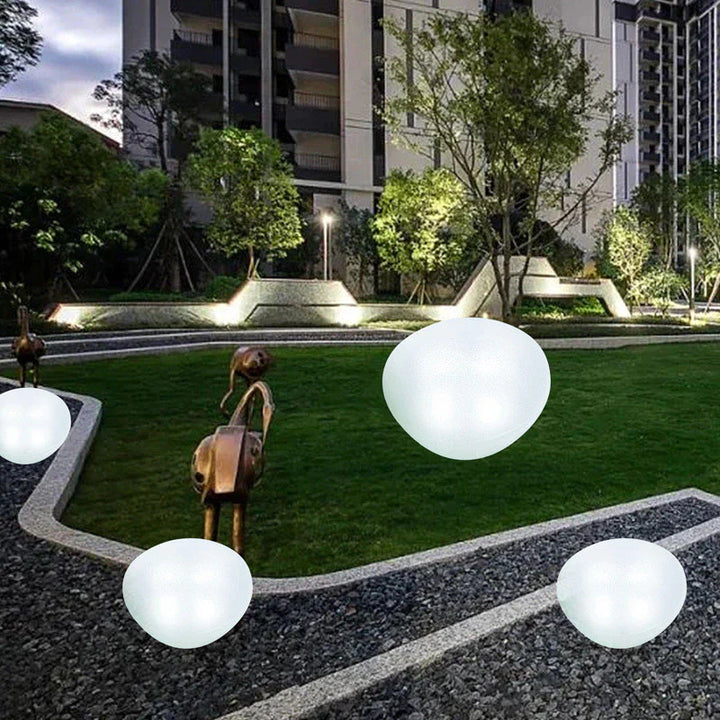 BowLift | Solar Pebble Lights for Outdoor Use