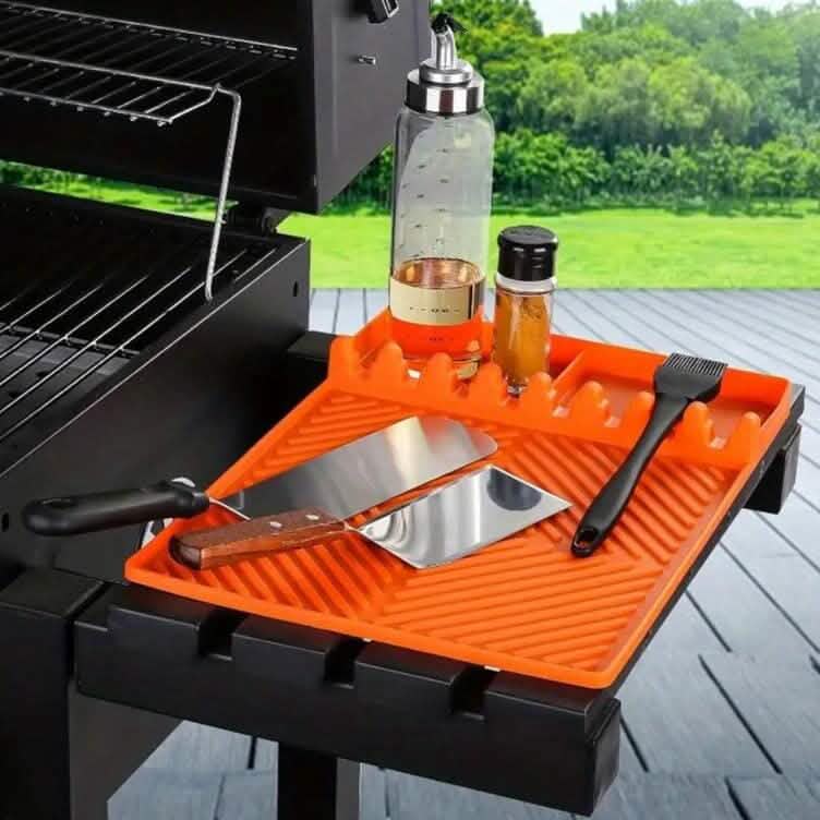 BowLift | Silicone Grill Mat with Side Shelf