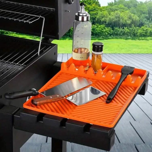 BowLift | Silicone Grill Mat with Side Shelf