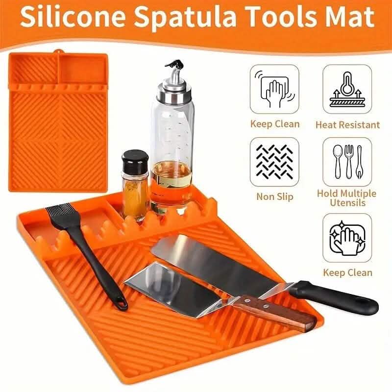 BowLift | Silicone Grill Mat with Side Shelf