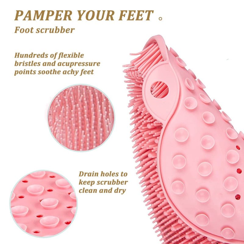 BowLift | Silicone Rub Back Bathroom Brush