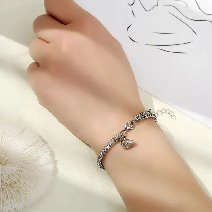 BowLift | Simple Couples Cuban Magnetic Heart Bracelet Set