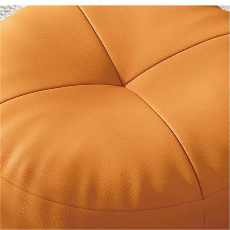 Zen Cushion – Round Japanese Sitting Cushion made of Nappa Leather in Tatami Style | Bowlift