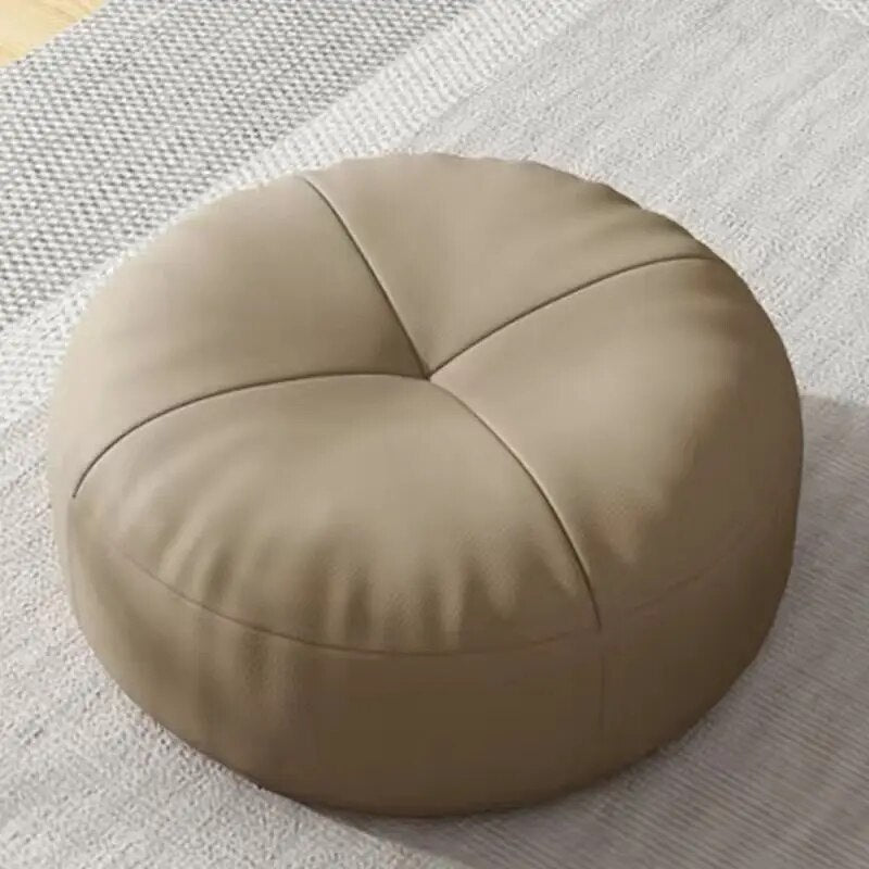 ZenCushion – Round Japanese seat cushions made of nappa leather in Tatami style | Bowlift