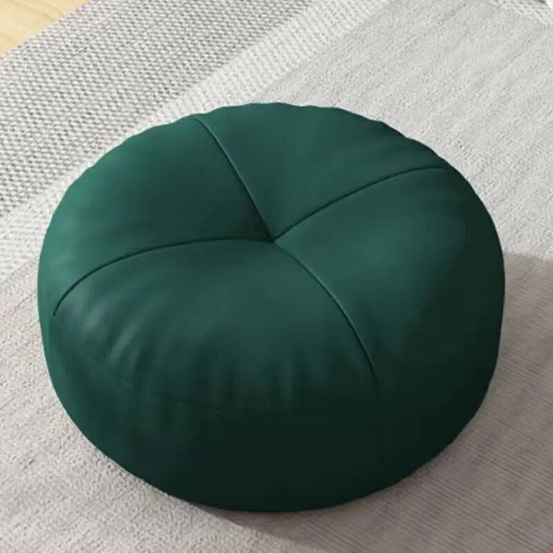 ZenCushion – Round Japanese seat cushions made of nappa leather in Tatami style | Bowlift