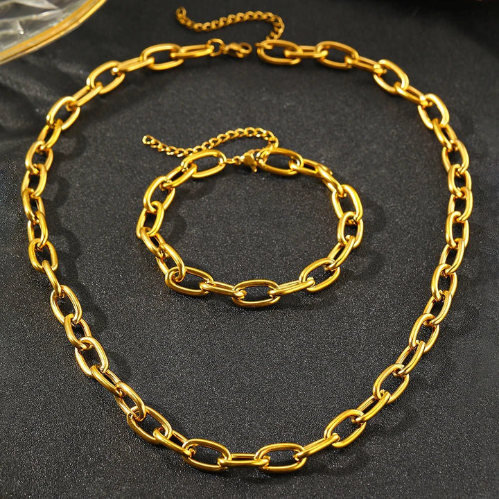 BowLift | Simple Paperclip Necklace & Bracelet Set