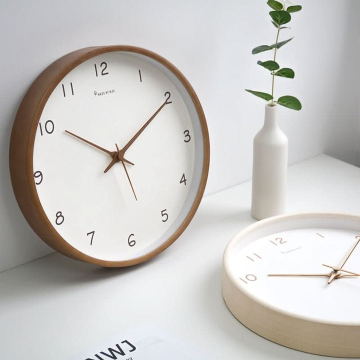 BowLift | Silent Solid Wood Analog Wall Clock