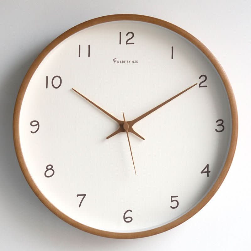 BowLift | Silent Solid Wood Analog Wall Clock