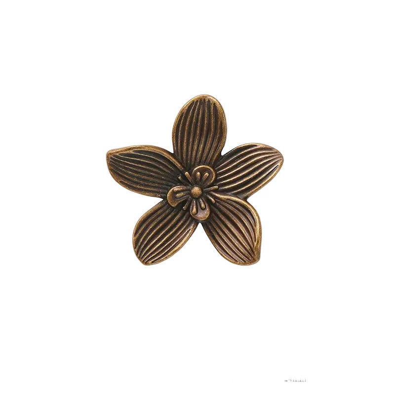 Single Hole Creative Petal Cabinet Knobs Furniture Handles Drawer Pull | Bowlift