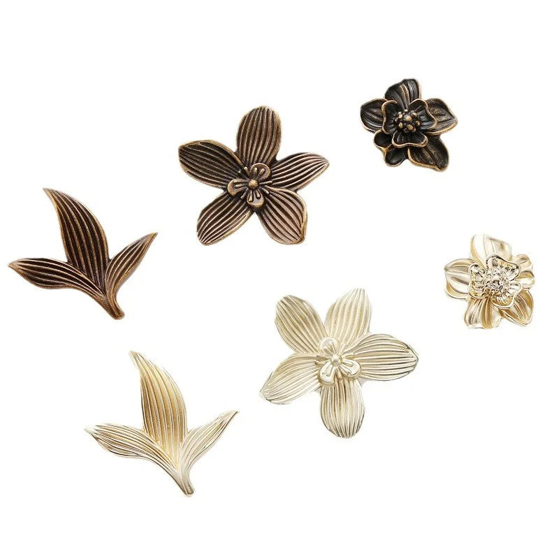 Single Hole Creative Petal Cabinet Knobs Furniture Handles Drawer Pull | Bowlift