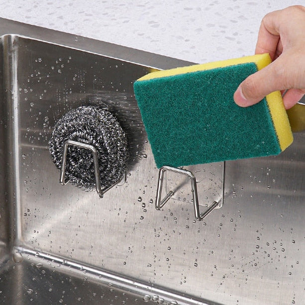 Sink Sponge Rack Drain Storage Shelf Stainless Steel Sponge Holder | Bowlift