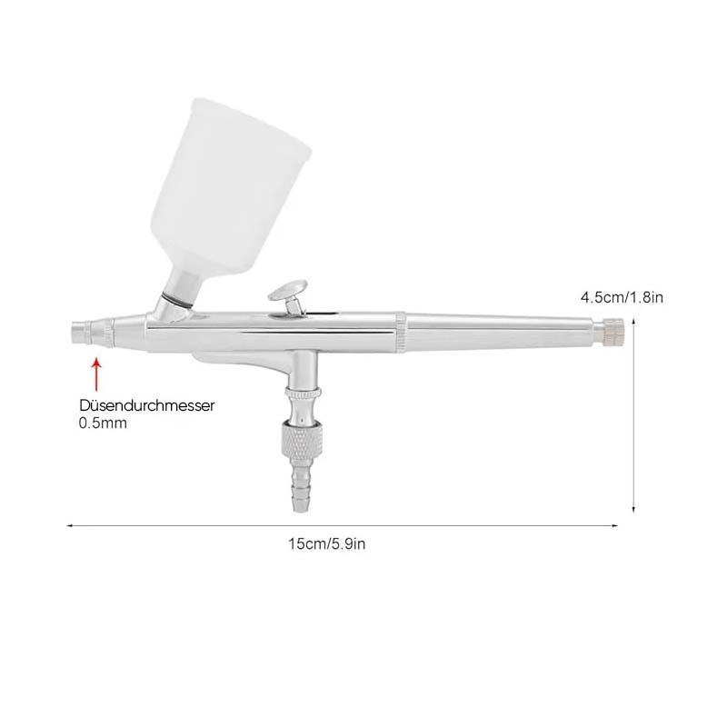 Pneumatic acrylic paint spray device for artists | Bowlift