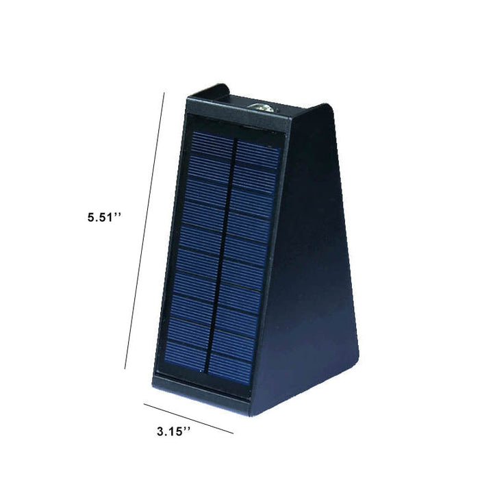 Simple Solar Trapezoid Outdoor Waterproof Up and Down Lights LED Wall Sconce Lamp | Bowlift
