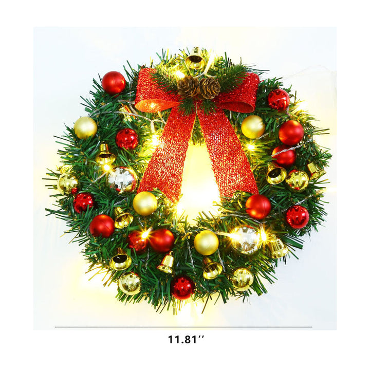 BowLift | Christmas Wreath Branches Bells Christmas Lights String Decoration Lights