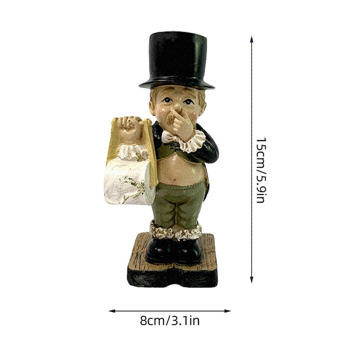 Gentleman Paper Towel Holder Decoration | Bowlift