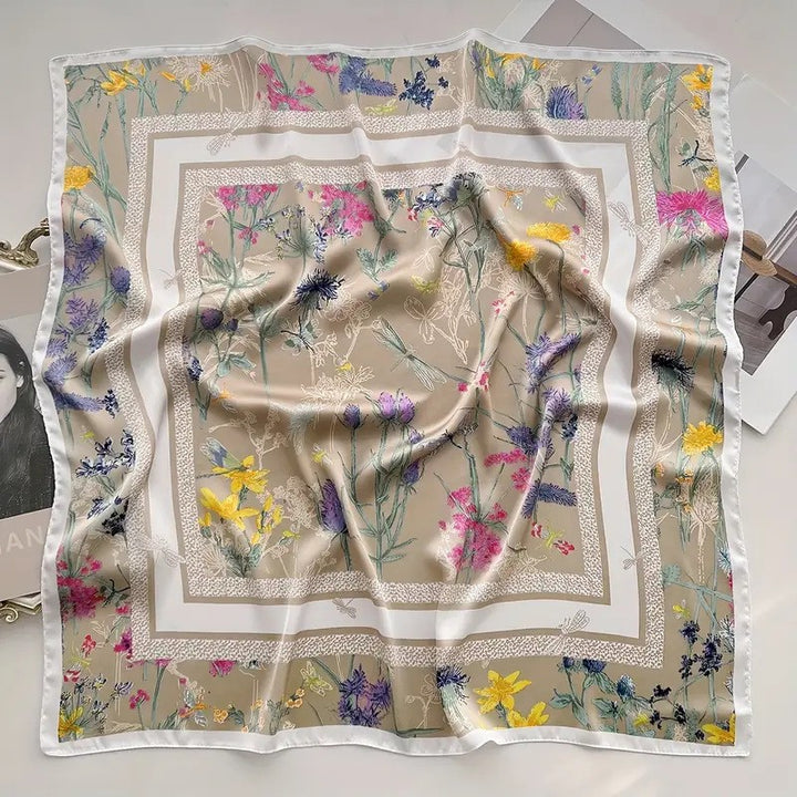 BowLift | Retro Korean Style Faux Silk Scarf